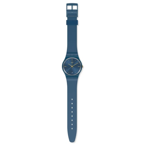 Swatch PEARLYBLUE Gent GN417 Watch, Blue