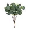 10/20Pcs Artificial Eucalyptus Leaf Stems Green Fack Plants Living Room Decoration Bride Wedding Holding Flowers Bouquet Decor