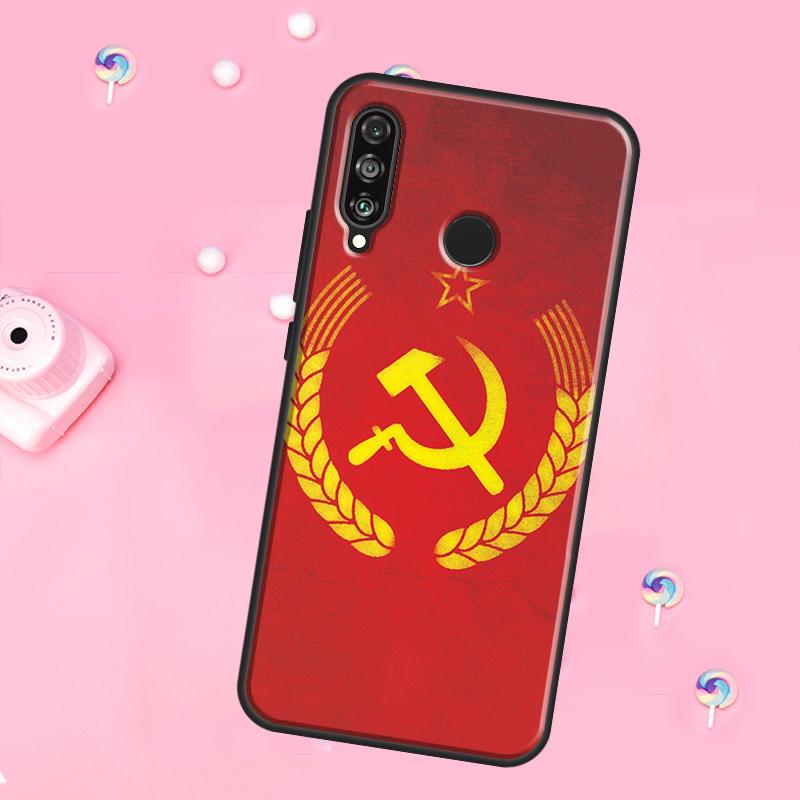 USSR Flag Soviet Union For Huawei Nova 12i 7i 8i 11i 12s Y73 Y70 Y90 Y60 Y72 Y61 Y91 9 10 SE P30 Pro P40 Lite Case