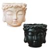 Buddha Head Flower Pot Buddha Head Sculpture Decoration Meditation Buddha Statue Planter for Home Desk Corner