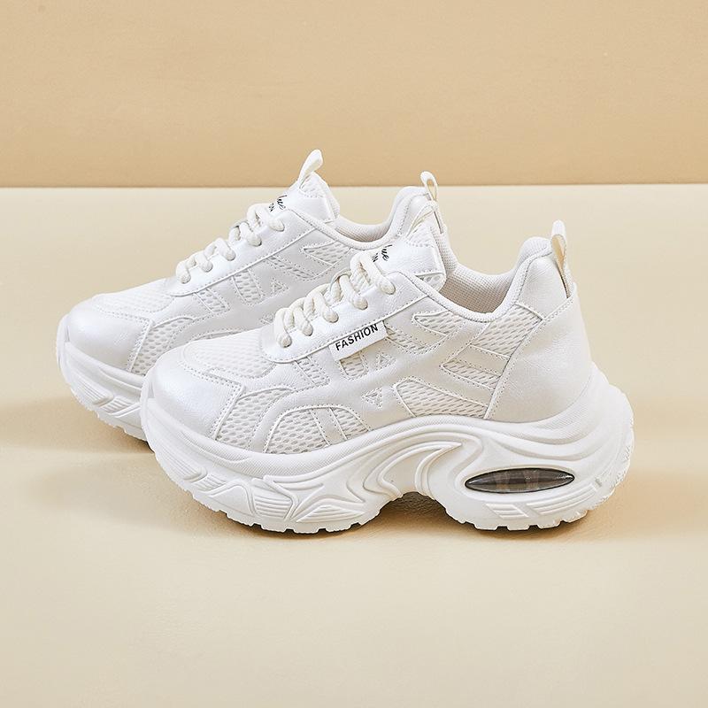 Платформа папины кроссовки женские весна новые женские туфли небольшой подъем высоты мягкая подошва легкие повседневные спортивные беговые кроссовки 35