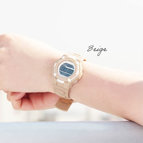 Sunflame ACY23-PU Women's Cybeat Digital Watch, 5 ATM Water Resistant, EL Backlight, Calendar, Alarm, Time Signal, and Stopwatch Functions, Purple