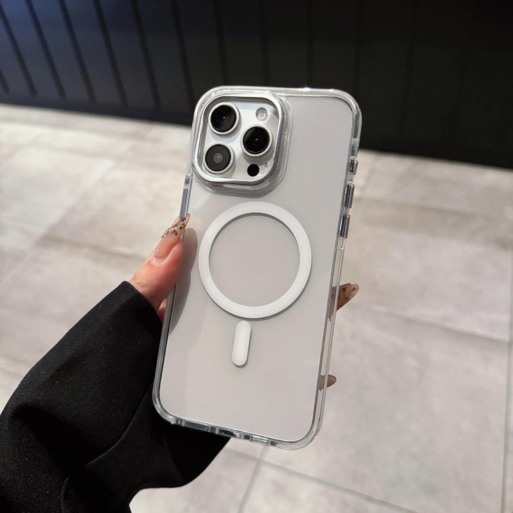 Applicable To Apple 17promax Acrylic Magnetic Phone Case IPhone 16 Comes with Lens Anti Fall Protection Case