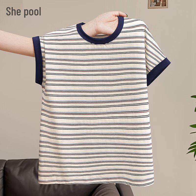 

Tachi Women s American Retro Striped Short-Sleeve T-Shirt M