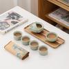 Ru Kiln Hand Grab Pot Kung Fu Tea Set Travel Drinking Tea Travel Portable Print Dragon Year High-end New Year's Day Gifts
