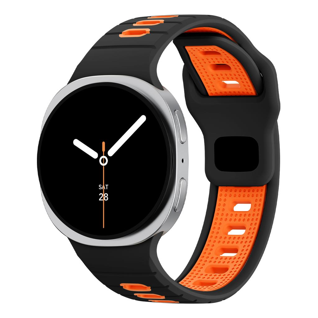 Two-Tone band for Samsung Galaxy Watch 8 strap 40mm 44mm 46mm sport silicone Breathable Bracelet correa Galaxy Watch 8 classic