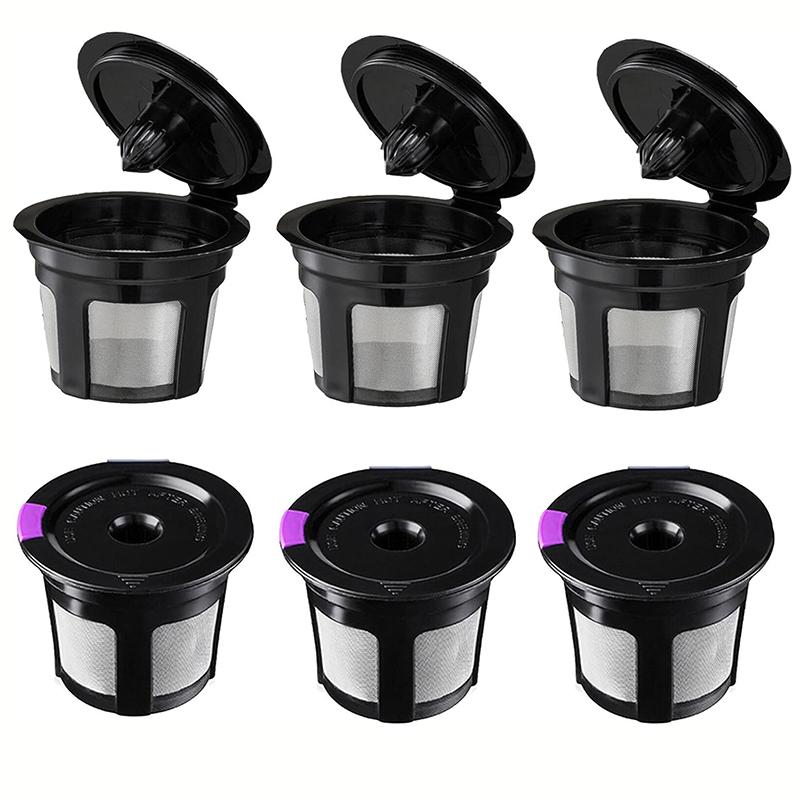 Reusable K-cup with food grade stainless steel mesh - coffee filter with silicone O-ring - reusable coffee box for dishwasher