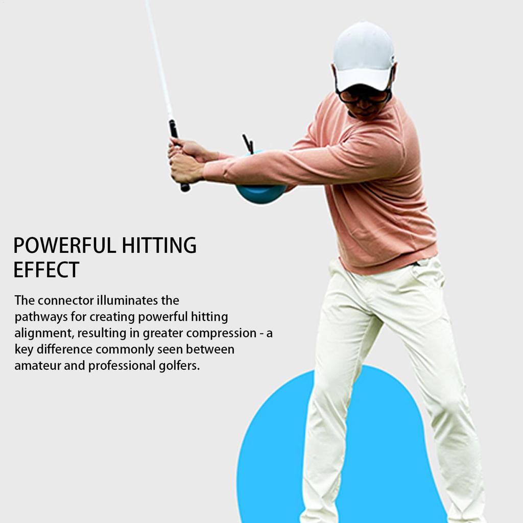 Golf Swing Arm Connector Golf Training Aid Batting Alignment Ball for Men Beginner Athlete Professional Practice Competition