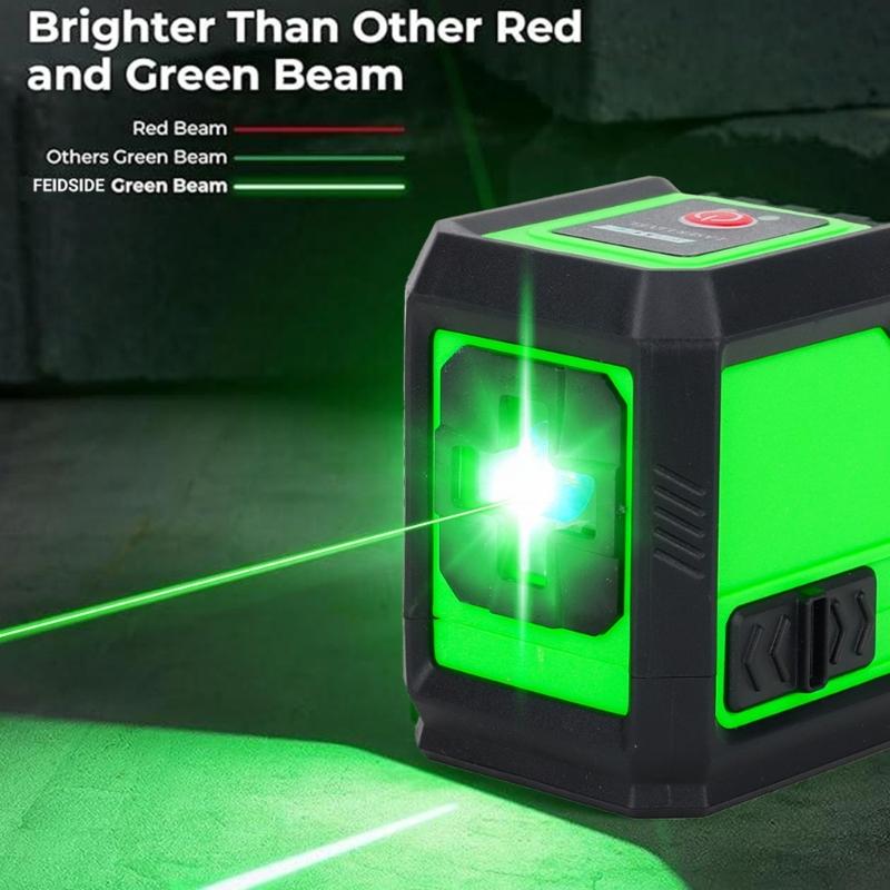 Rotating Level Tool Auto Leveling ±4° Ranges Manual Mode Adjustable Brightness for Picture Hanging Floor Renovations