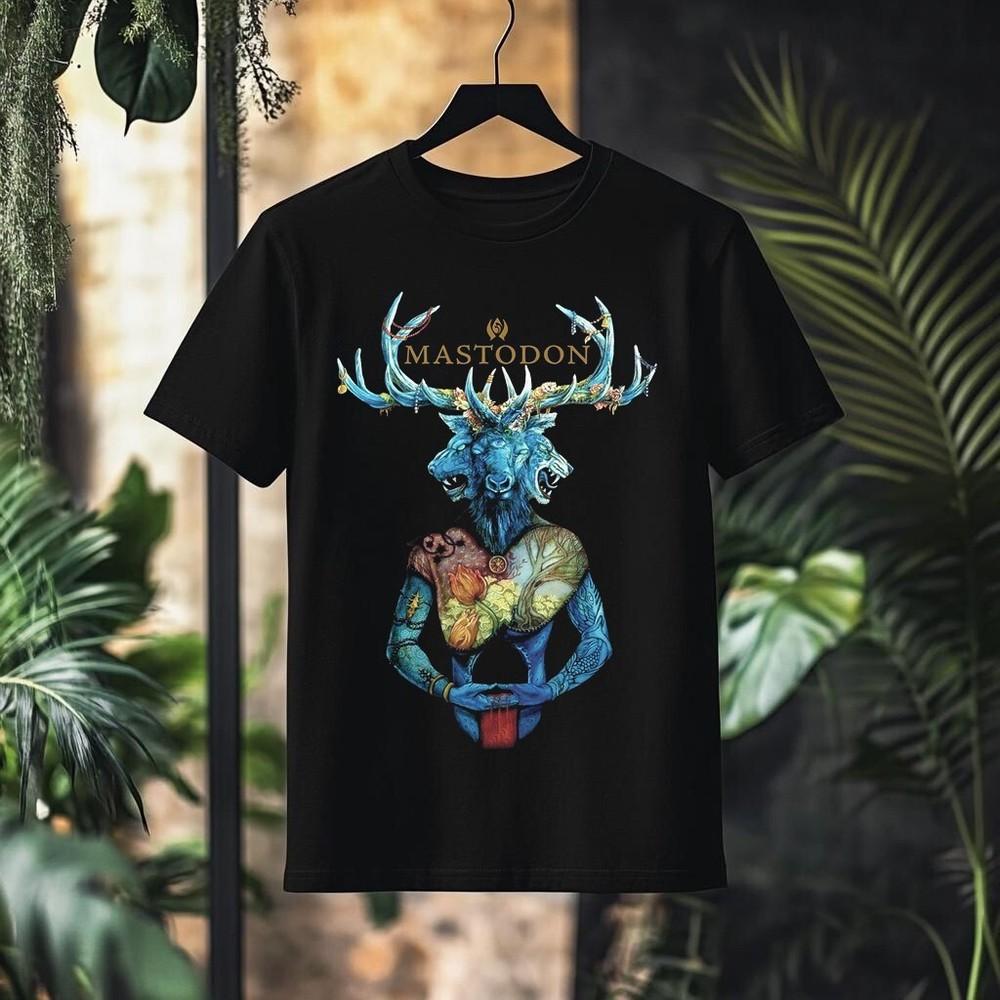 

Mastodon Shirt Black Cotton Unisex All Sizes S-3XL Rock Band Merch Metal Concert 4XL