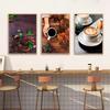 Vintage Coffee Beans Coffee Time Posters Prints Canvas Painting Wall Art Pictures For Kitchen Shop Room Decor Frameless Gifts