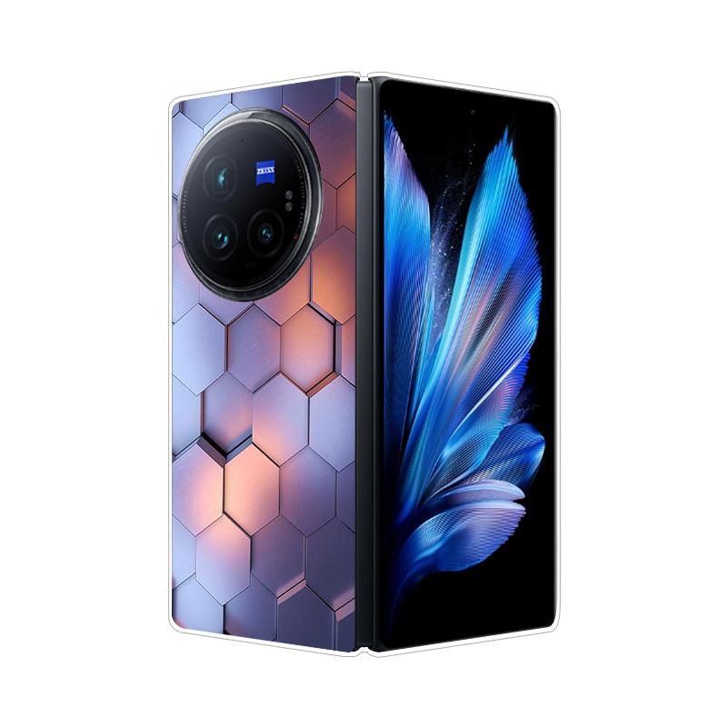 Per VIVO X Fold 3 Pro XFold 3 X Fold 2 Plus Custodia Cover Posteriore Rigida in PC Effetto Marmo Per Vivo X Fold3 Pro Fold2 Guscio Telefono Copertura Completa