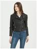 Damen PU-Leder Slim Stehkragenjacke - Europäischer/Amerikanischer Motorradstil, Erhältlich in verschiedenen Größen, Trendig und Pendlertauglich.
