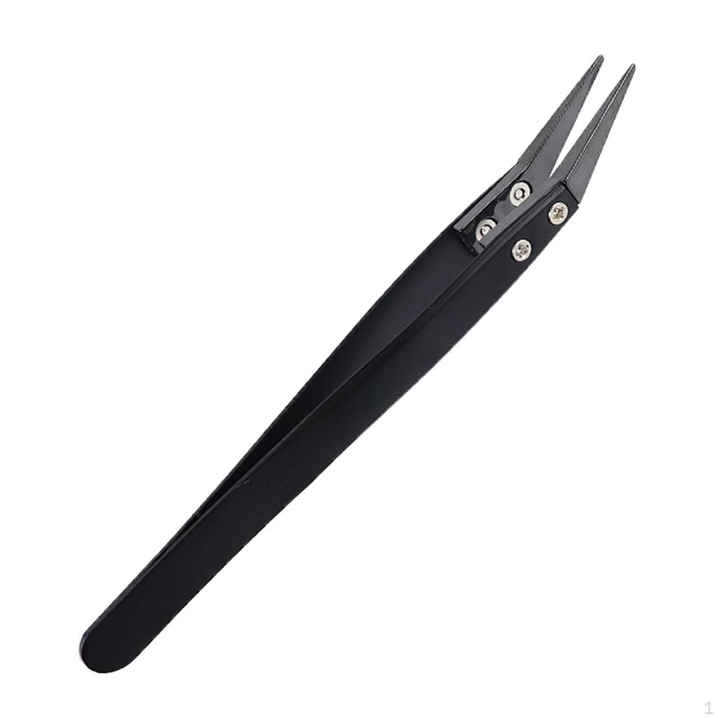 Ceramic Tweezers Anti Non-Conductive Maintenance Tool for Electronic Components Circuit Board