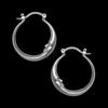 European-American French Minimalist Alloy Oval Ring Earrings