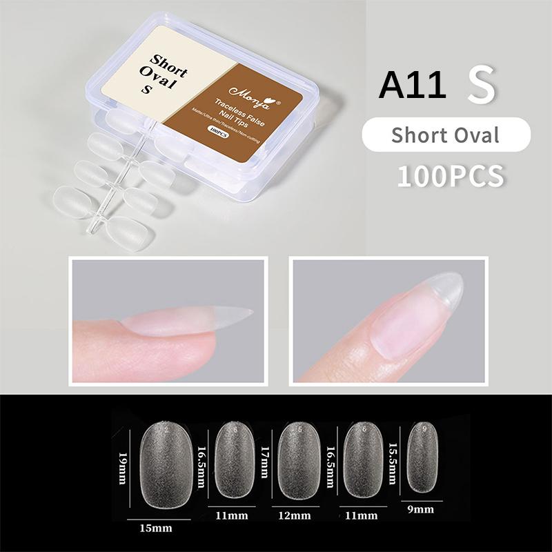 Zachte Gel Nageltips 100 STUKS voor Manicure Volledige Dekking Press-On Kunstnageltips Flexibele Benodigdheden voor Salon Experts