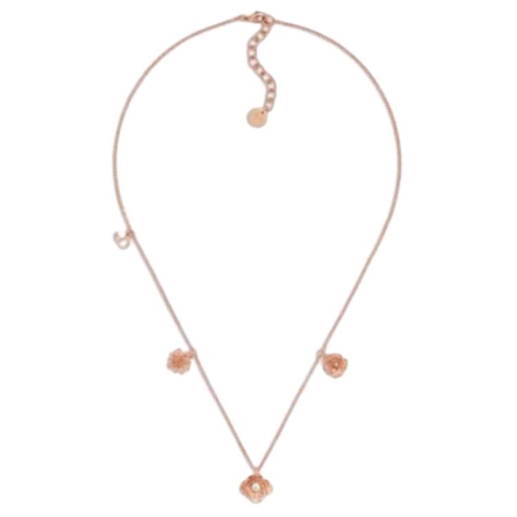 Dior D-Millefiori Floral Design Metal Necklace Women Necklace Rose-Gold N2350WOMRS_D10W