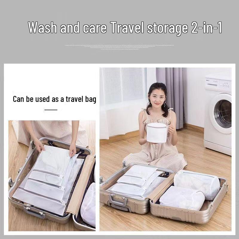 Portable Thickened Anti-Tangle Mesh Laundry Bag for Underwear