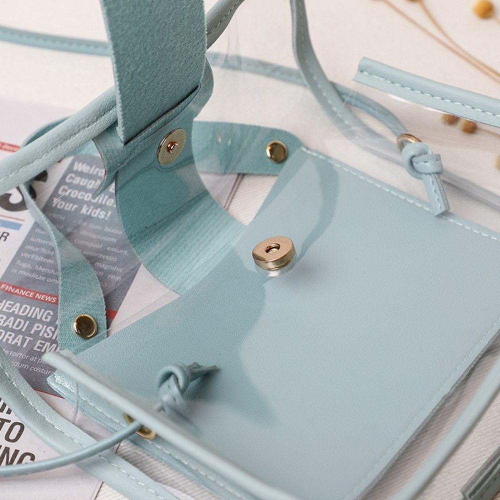 Mini Clutches Transparent Jelly Bag Women Handbag Small Square Bag Crossbody Bag Shoulder Messenger