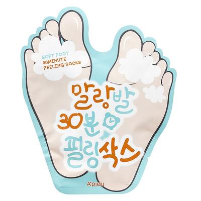 APIEU Soft Feet 30-Minute Peeling Socks, 1 Pack, 1 Piece