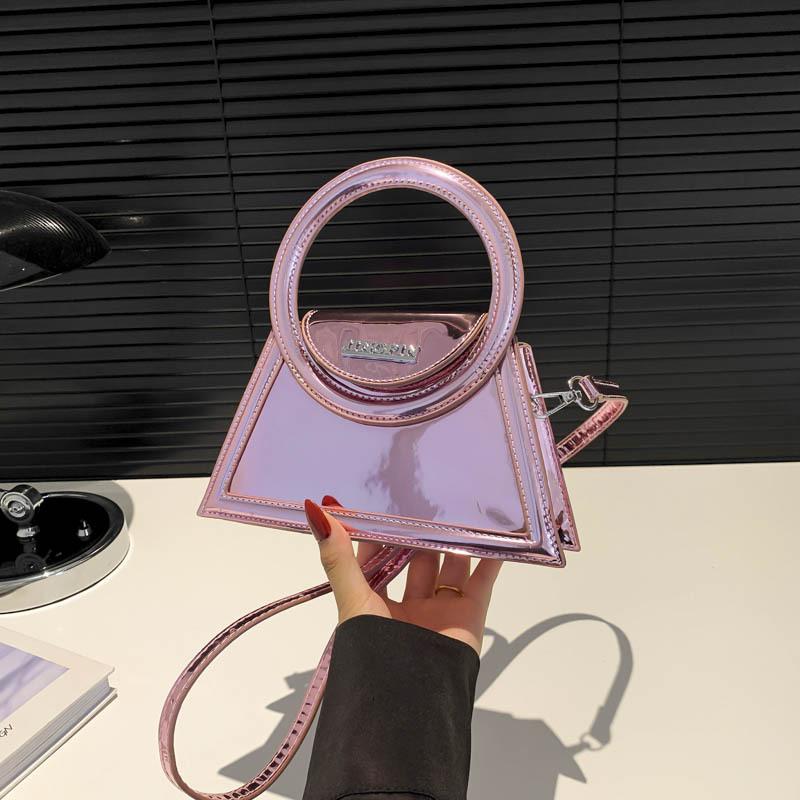 

Корейская треугольная сумка, простой и продвинутый смысл. розовый