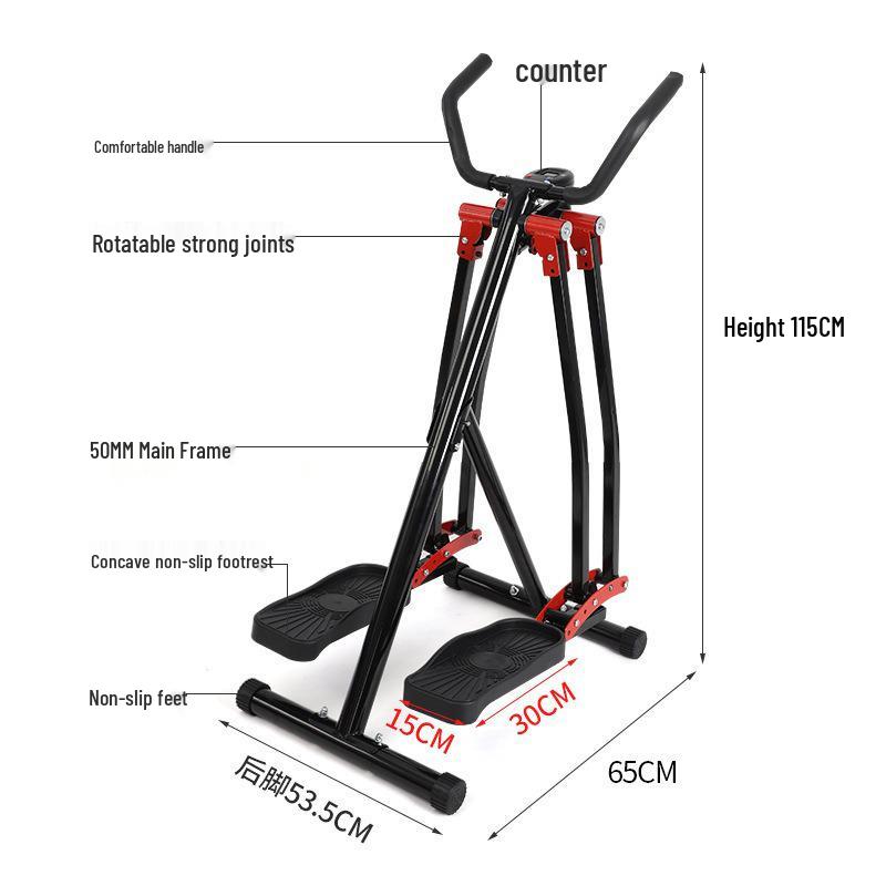 Indoor Stepper Leg Swing Trainer: Home Fitness Space Walker