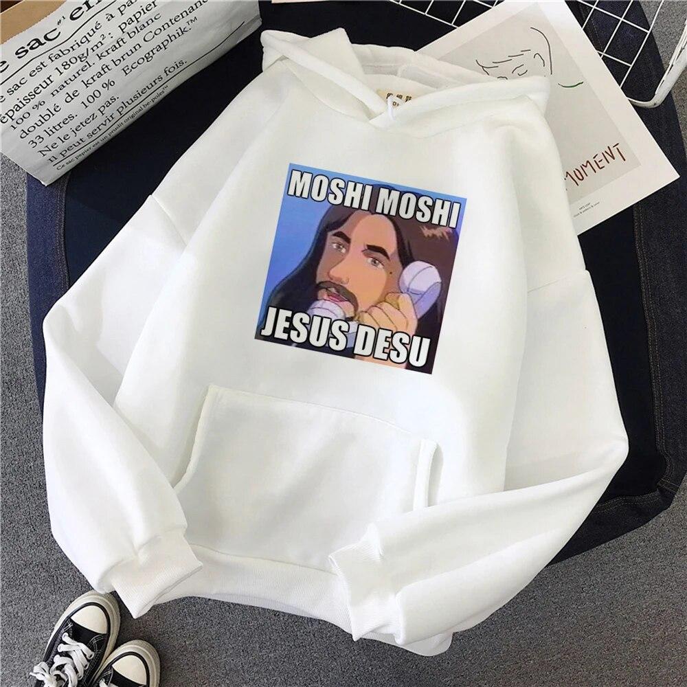 Hanorace meme femei harajuku Fleece amuzant anime Pulover femei haine harajuku Unisex