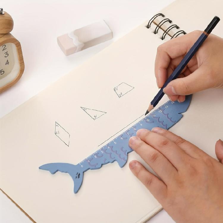 5 Pack Acrylic Animal Rulers Children Stationery Set Suitable for Kids Craft Activity and Precise Drawing Measurements