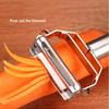 Stainless steel durable potato slicer, multi-functional kitchen peeler, household shredder, carrot, cucumber and fruit peeler