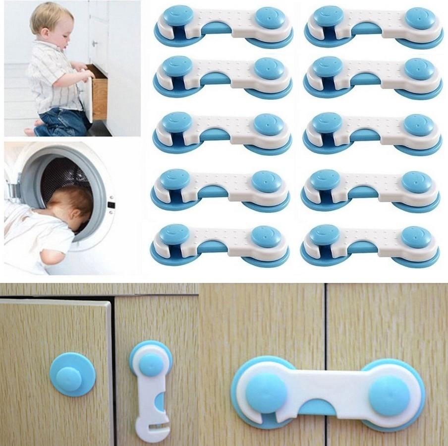 Serrure de sécurité pour bébé pour tiroirs et réfrigérateur Dispositif de verrouillage à l'épreuve des enfants pour la maison Sécurité enfant