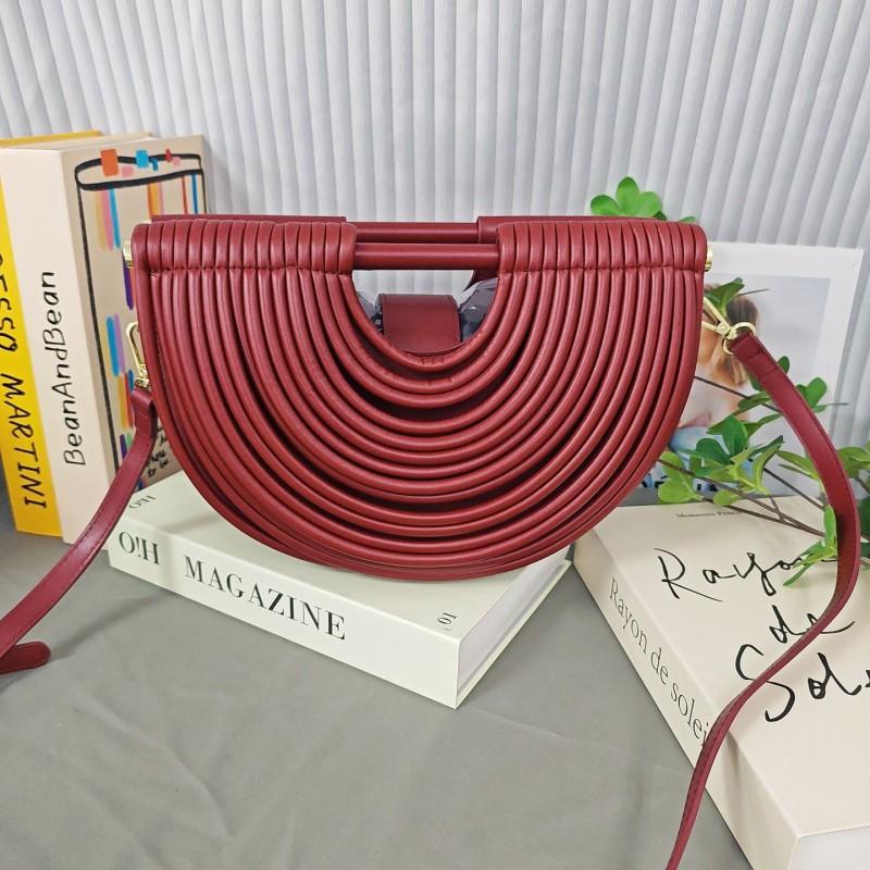 Bags Portable Woven Single-shoulder Diagonal Handbags Female Niche High-end Personalized Fashion
