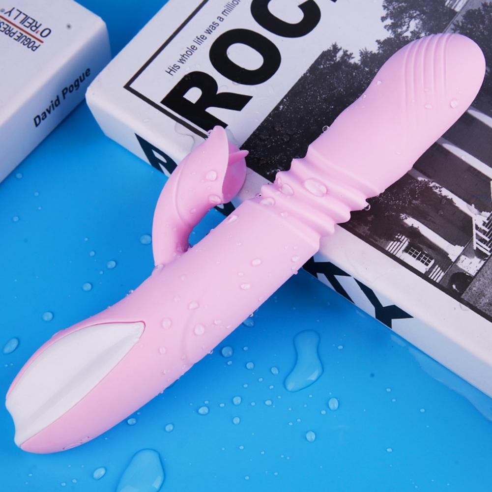 G Spot Dildo Rabbit Vibrator for Women Dual Vibration Silicone Waterproof Female Vagina Clitoris Massager Sex Toys for Women