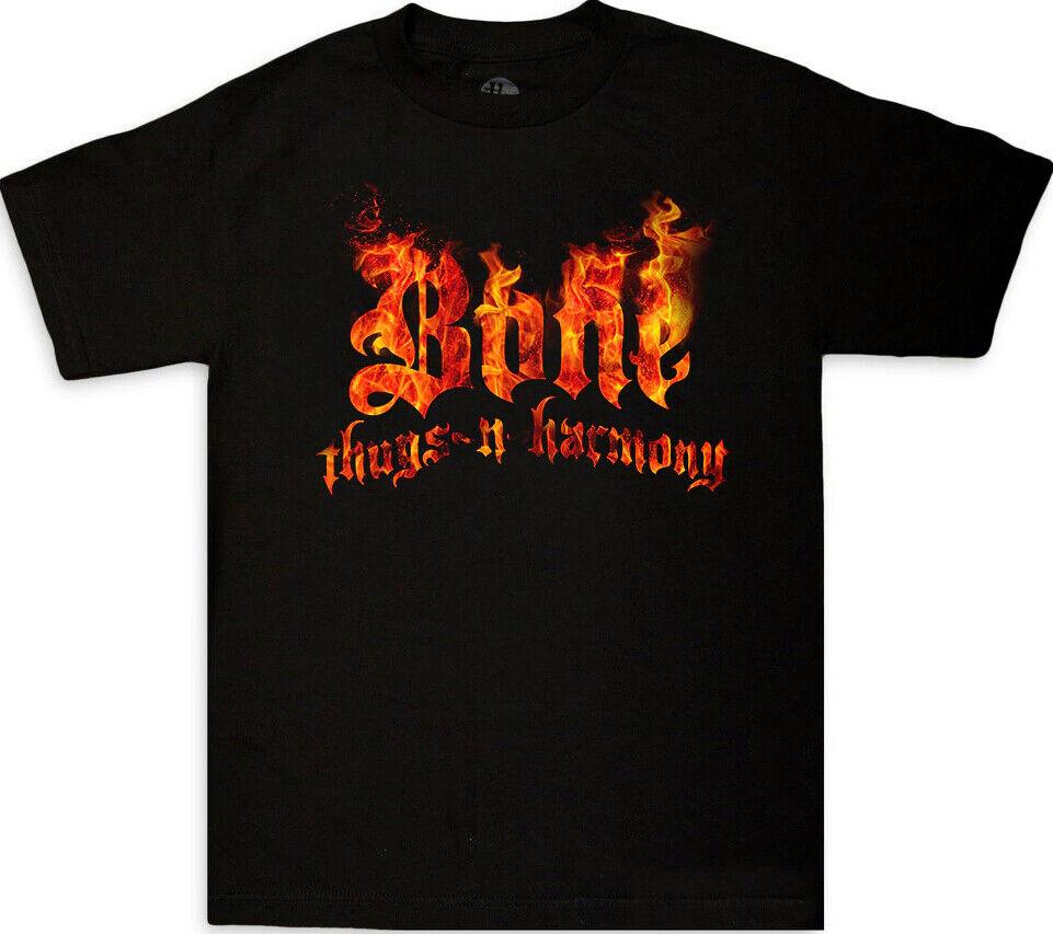 

Bone Thugs-N-Harmony Flames Fire Thug Story I Tried Hip Hop Krayzie Bone T shirt Tops Tee XL