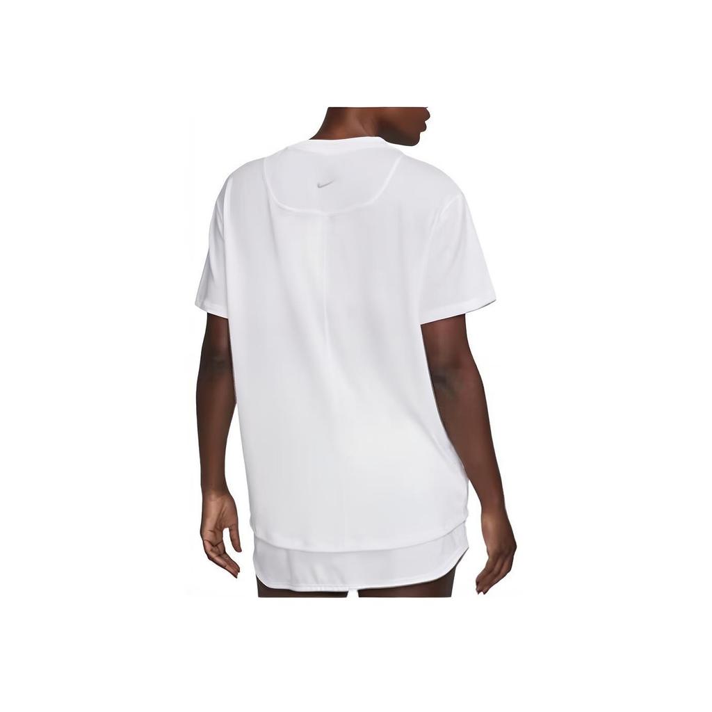 Nike Skin-Friendly Comfortable Breathable Short Sleeve T-Shirt Women Tops White FN2815-100