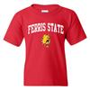 Ferris State University Bulldogs Arch Logo Youth Tee - Red