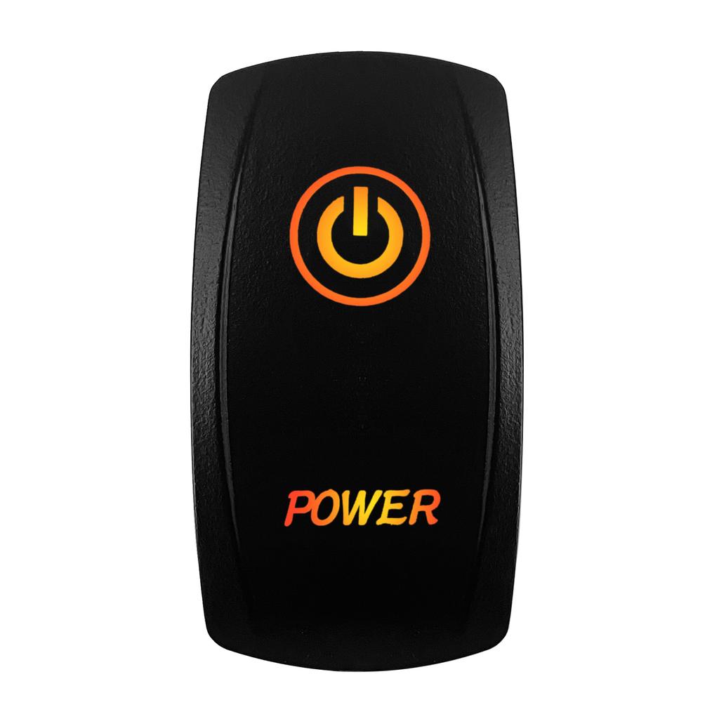 Comutator Basculant cu LED Portocaliu/Chihlimbar Bară Luminoasă LED Lumini Spot 5P/7Pini Pornit Oprit Pornit Pentru Mașină Barcă Camion PV Stil ARB Piese Auto Camper Comutatoare Baterie5