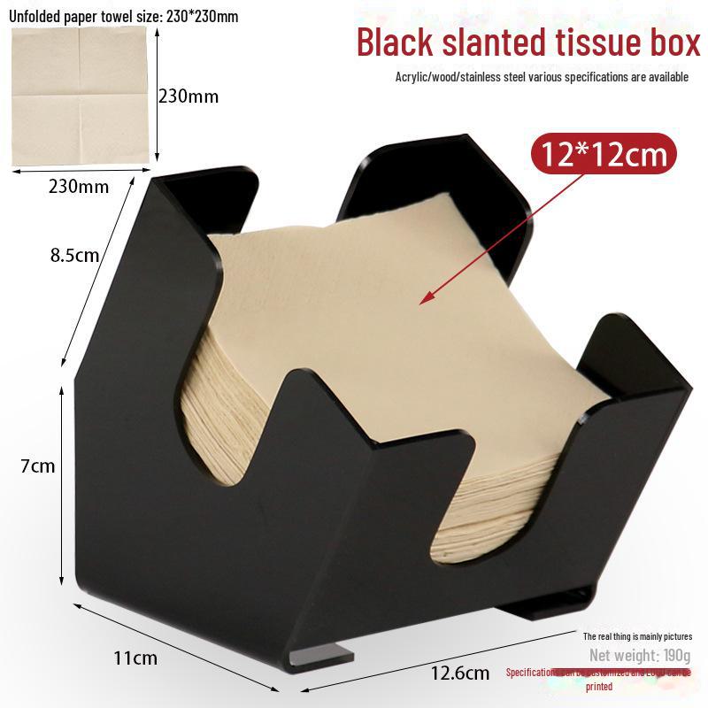 Square Tissue Box - Restaurant & Hotel Napkin Holder