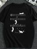 T-shirt Mignon Chat Kitty Jouant une Note de Musique pour Hommes pour Homme et Femmes Et Amoureux de Musique de Chat Haut Chemise Graphique Notes de Musique T
