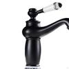 Bathroom Sink Faucet Basin Mixer Tap Ceramic Elegant Design Splashproof Single Handle and Cold