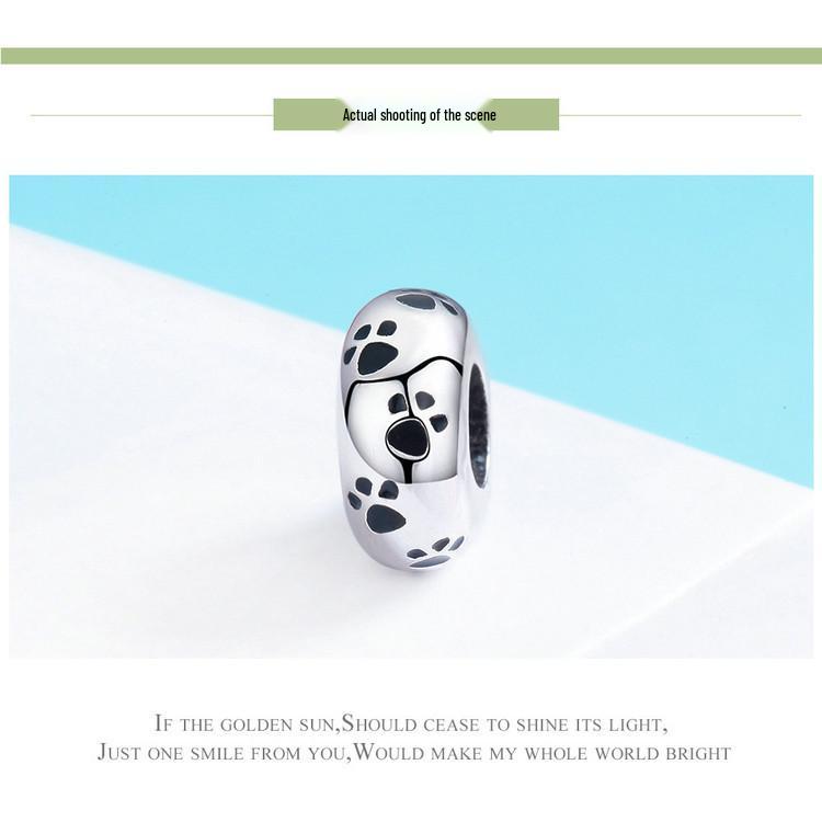 Yinziyun Animal Series Sterling Silver S925 Silicone Spacer Bracelet DIY Accessory (SCC594)