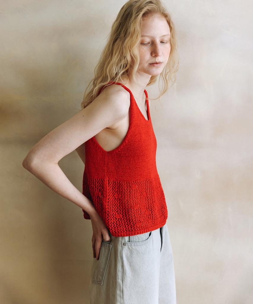 ANDNEEDS Lizzy Knit Sleeveless (Red)