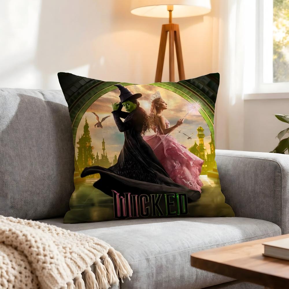 Movie Wicked Part One Cushion Cover Pcs Decorative Covers Soft Cushion Case for Sofa Couch Decor x x Pillowcases