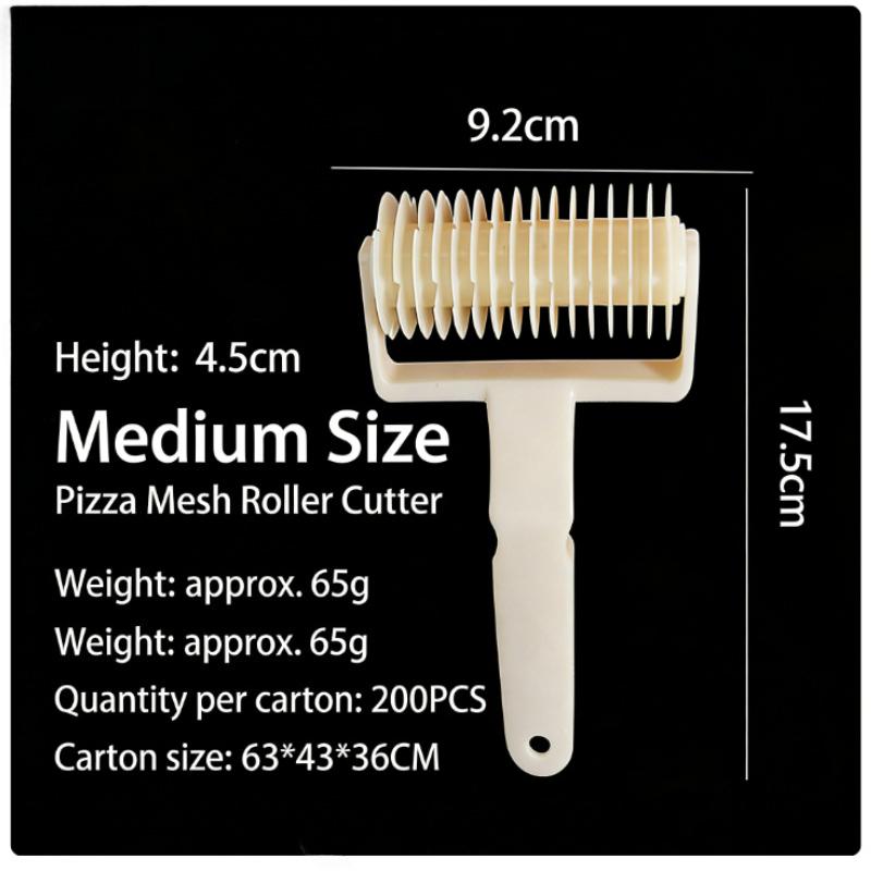 1 Stück kleines Backwerkzeug für Plätzchen, Kuchen, Pizza, Brot, Gebäck, Gitter-Rollenschneider aus Kunststoff
