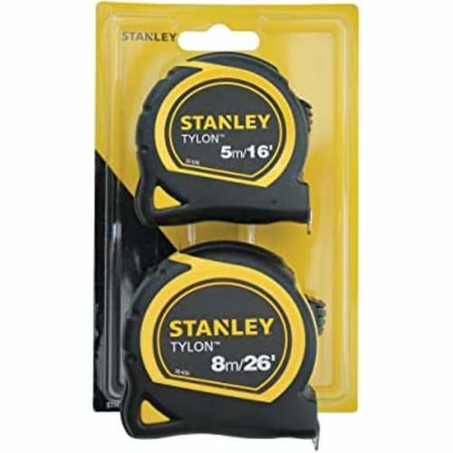 Stanley TYLON Measuring Tape, Convex, TYLON 30-656, 8m/26' (TYLON 5m/16')