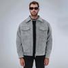 Men's Solid Color Lapel Jacket Casual Comfort Thickened Zipper Large Pocket Jacket