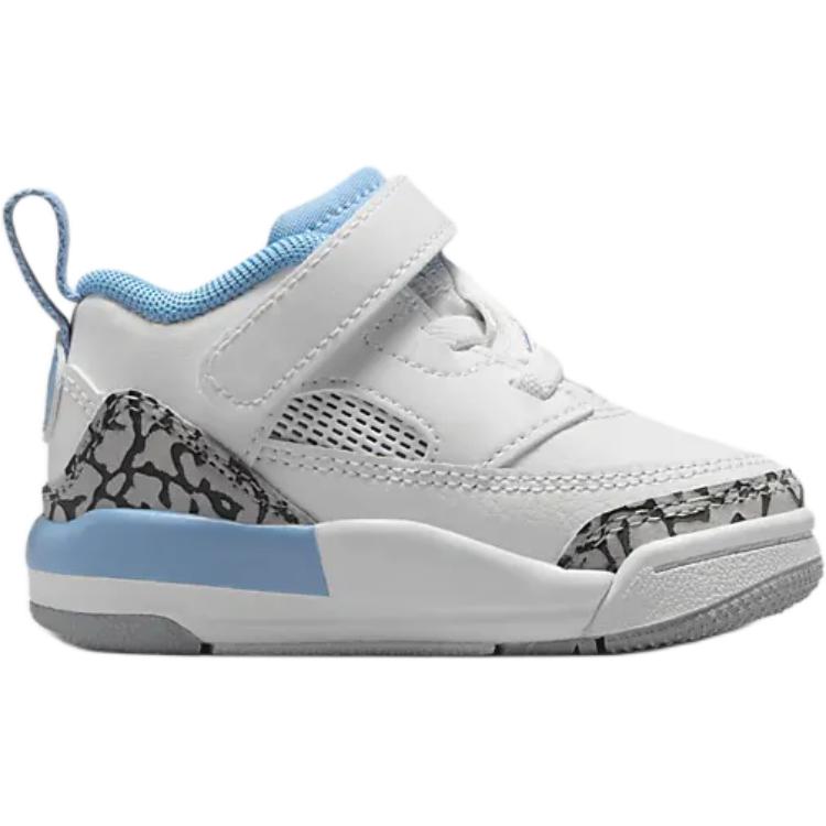 Air Jordan Spizike Low TD UNC Baby Sneakers White University-Blue Wolf-Grey FQ3952-141