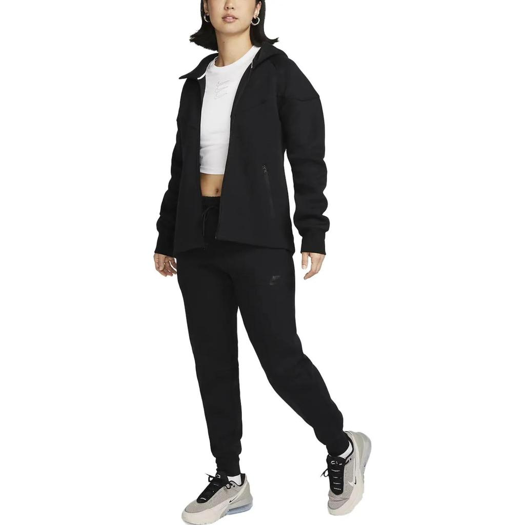 Nike Sportswear Tech Fleece Women's Mid-Rise Joggers Black (Unisex) Casual Pants FB8331 010