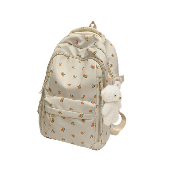 Floral Backpack for Girls Large Capacity Backpack with Padded Shoulder Straps