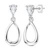 925 Silber Sexy Hängende Ohrringe Schmetterling Schleife Herz Blume Muschel Perle Edelstein Bling Set für Damen Ohrstecker Geschenk Feiner Schmuck