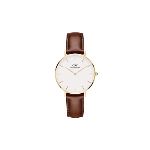 Daniel Wellington Petite Watch, 32mm, Double-Plated Stainless Steel (316L) with Gold, Gold, 32mm